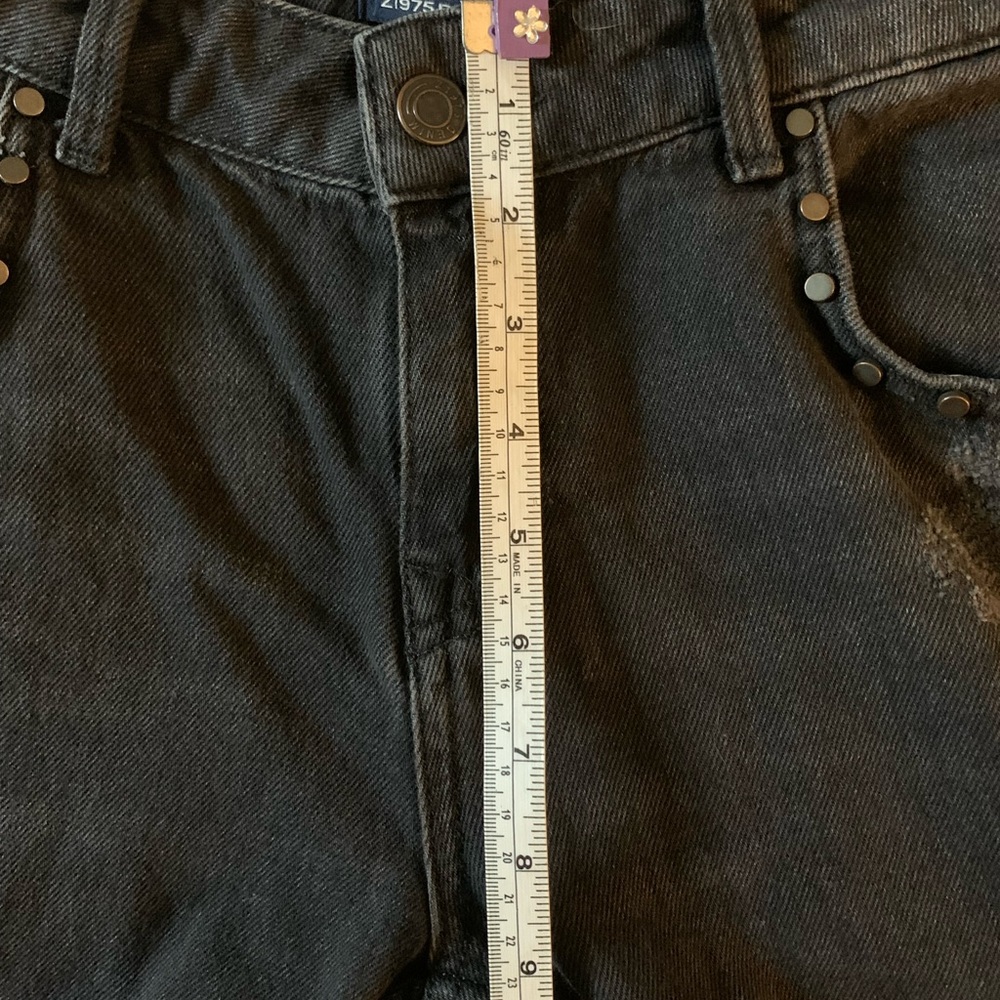 Black Distressed ZARA Basic Z1975 Denim Jeans | Size 4 | EUC - Picture 6 of 9